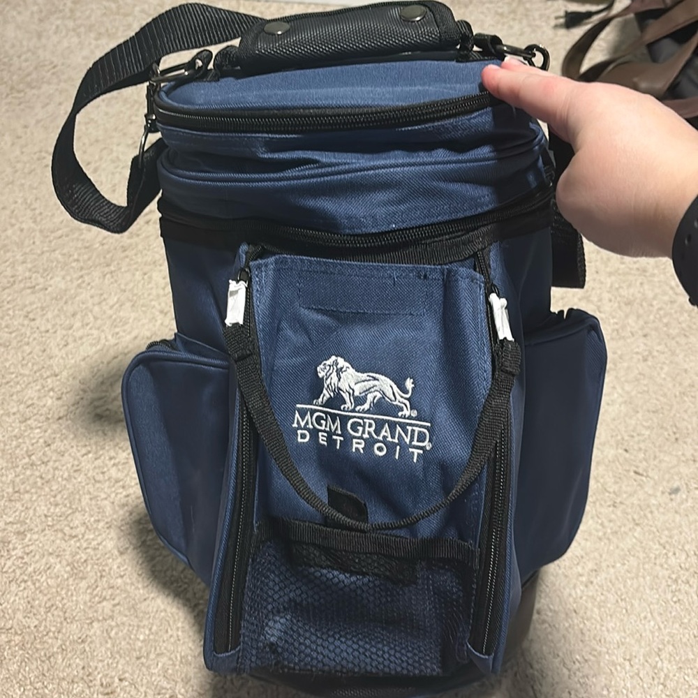 Blue MGM Grand soft cooler